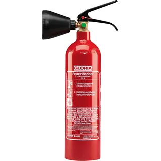 Gloria Kohlendioxidfeuerlöscher 2kg 34 B m.Wandh.