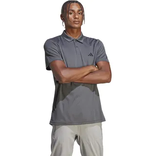 adidas Herren Train Essentials Training Polo Shirt, Grey Five/Black, L
