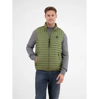 Steppweste LERROS "Leichte Steppweste für Herren", Herren, Gr. M, grün (sage grün), 100% Polyester, Westen Steppweste