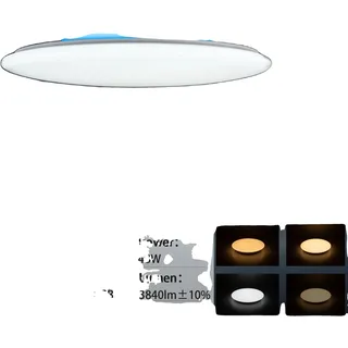 Deckenleuchten, Smarte Sprachsteuerung, Eingebauter Bluetooth-Lautsprecher, ALSWF 50cm 48W XD