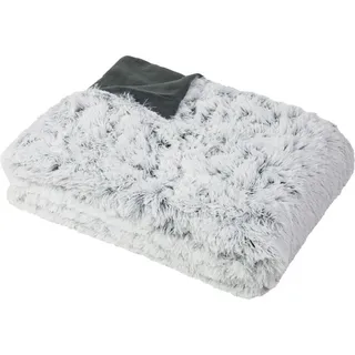 Zollner Kuscheldecke, 220x240 cm, 100% Polyester, Grau , Textil , 220x240 cm , Oeko-Tex® Standard 100 , Heimtextilien, Wohntextilien, Decken, Kuscheldecken