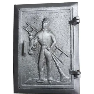 Kamintür Backofentür Ofentür aus Aluminium 27x20cm - Silber