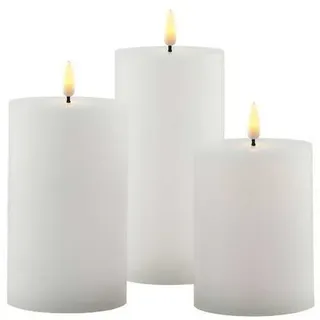 Sirius Home Sille LED-Kerze 7,5 cm weiß