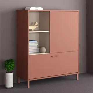 FORTE Hochkommode »Milles Jugendzimmer« Trendiges Dekor, Vollauszug, B/H/T 105,9/124,8/41,5