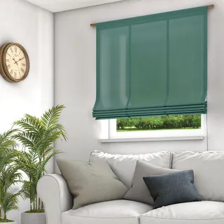 Raffrollo NEUTEX FOR YOU "Mara-ECO" Gr. 3, grün (smaragd), B:100cm H:140cm, Jacquard, Obermaterial: 100% Polyester, Raffrollos, Raffrollo
