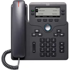 Cisco IP Phone 6841-3PW: - SIP, SRTP, 4, Telefon, Schwarz