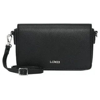 L.CREDI Umhängetasche Kartenhalter Jane Clutch Black schwarz - Schwarz