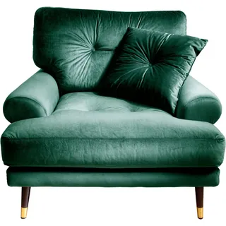 OTTO home Loungesessel TOKIO Mikrofaser 100 x 88 x 100 cm Grün
