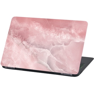 Laptop Folie Cover Abstrakt Klebefolie Notebook Aufkleber Schutzhülle selbstklebend Vinyl Skin Sticker (LP75 rosa Marmor, 13-14 Zoll)