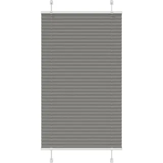Plissee Anthrazit 80x150 cm Stoffbreite 79,4 cm Polyester - Grau