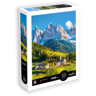 Calypto, Italy 3907050 Dolomiten, 1000 Teile Puzzle mit Soft-Touch, Landschaftspuzzle mit samtiger Oberfläche, für Erwachsene und Kinder ab 9 Jahren, Italien, Berge, Panorama