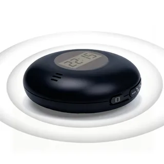 Vibrationswecker für Tiefschläfer, 90x25mm Digitaler Wecker, Wecker unter dem Kopfkissen, Tragbarer Reisewecker Doppelalarm, Lauter Vibrationswecker Einstellbare Vibration für Hörgeschädigte Senioren