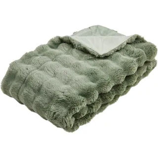 done wohnkauf - wohnen & schlafen gmbh Baloon Kuscheldecke 150 x 200 cm Grün/Silber