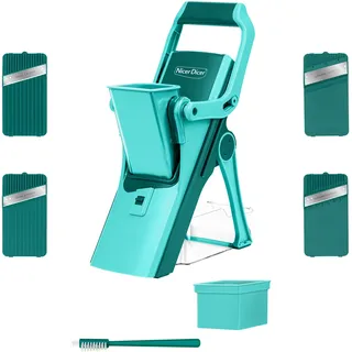 Genius »Nicer Dicer Mando, Zerkleiner, 10-tlg.« sicher und präzise, blau