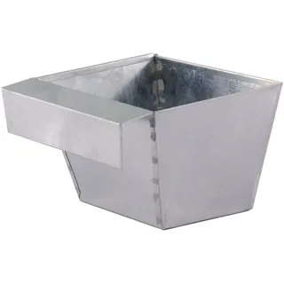 None Zink-Blumenkasten 15 x 10,5 x 9 cm Silber