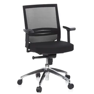 HJH Office Porto PRO Stoff Schwarz