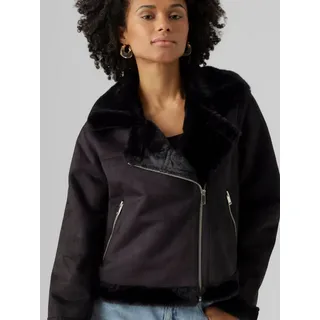 Vero Moda Kunstlederjacke "Peggy" in Schwarz - XS