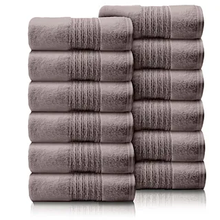 GC GAVENO CAVAILIA 12-teiliges Gesichtshandtuch-Set (30 x 30 cm) – Baumwoll-Waschlappen – schnell trocknend und sehr saugfähig, Fingerspitzen-Handtuch, Waschlappen für Badezimmer, Spa, Fitnessstudio