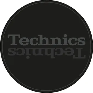Technics Slipmat Duplex 7: Grau verspiegelt auf Schwarz