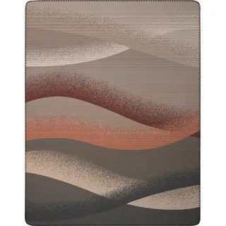 Biederlack Wohndecke Desert Wave 150 x 200 cm Braun/Orange