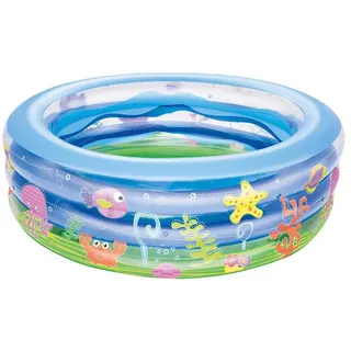 Bestway Summer Wave Crystal 196x53 Cm Runder Aufblasbarer Pool - Blue - 700L