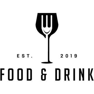 queence Wanddekoobjekt »FOOD & DRINK«, Stahlschild, Blechschild, Spruch, Witzig, Wanddeko, retro, 20x30cm, schwarz