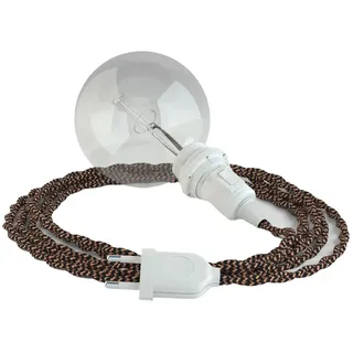 Creative Cables Tz22 3 M Hängeleuchte Für Lampenschirm - Black / Brown / White - One Size