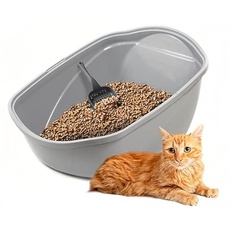 Aquael Comfy Cleo Easy Offene Katzentoilette Grau