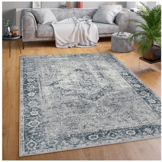 Paco Home Lyon 333 Kurzflorteppich 120 x 160 cm grau