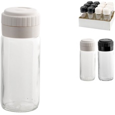 H&H Spargi Salz und Pfeffer aus Glas, mehrfarbig, CC 244, Medium