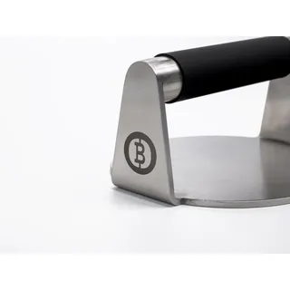 Beefer Burger Smasher – Premium Edelstahl Burgerpresse | Silikongriff | Gleichmäßige Smash Burger Grills | Original Zubehör | 150 × 140 mm