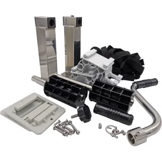 Planenaufroller UBBINK "Aufrollvorrichtung PREMIUM", silber, B:10cm H:30cm L:555cm, Aluminium, Winden, Planenaufroller, für Pools mit Rändern aus Holz, Rohren, Metall oder Beton
