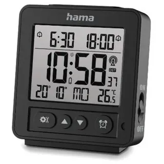 Hama 'Rhodes' Digital Radio Alarm Clock LCD Black
