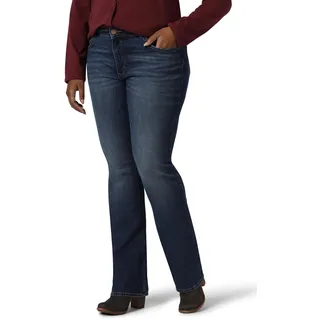 Riders by Lee Indigo Damen Midrise Bootcut Jeans, Eisen Blau, 44 Lange