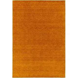 benuta Nest Wollteppich Jamal Gelb 300x400 cm , Textil , Beton Optik , Rechteckig , 300x400 cm , Gots , pflegeleicht , Teppiche und Böden, Teppiche, Schafwollteppiche