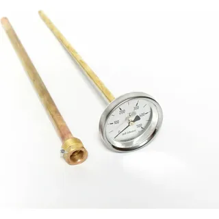 500°C Thermometer für Steinbackofen Holzbackofen E-Ofen Pizzaofen 400 mm Kamin