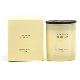 Cerereria Molla 1899 Duftkerze Verbena di Sicilia 230g 1 Wickel 50 Stunden Sojawachs Färber Handmade Baumwolldocht