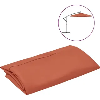 vidaXL Ersatzbezug für Ampelschirm Terrakotta 300 cm - Orange