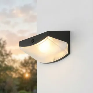 Solar Wandleuchte Außen mit Bewegungsmelder LED 3000 K IP44 Weiß B: 10,6 cm