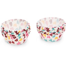 Bild von Papier-Cup-Cake-Förmchen, Sonstiges, Coeurs Multicolore, 5 cm