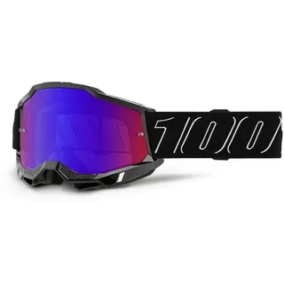100% Accuri 2 Blackline Offroad brille Schwarz Rot/Blau Verspiegelt