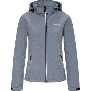 Nordberg Rinda - Softshell Outdoor Sommerjacke Damen - Hellblau Melange - Größe 4XL - Blau