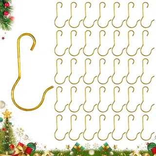 QIZHIQIAMY Aufhänger für Weihnachtskugeln, 100 PCS Christbaumkugel Aufhänger, Weihnachtskugel Haken, Christbaumkugeln Haken, Kugelaufhänger für Weihnachtsbäume, Girlanden, Weihnachtskugeln (G)