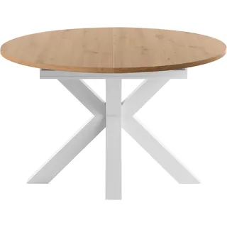 set one by Musterring Esstisch »New Atlanta« mit runder Platte, ausziehbar, Stern-Fuß, Maße Ø130cm (170x130cm), weiß