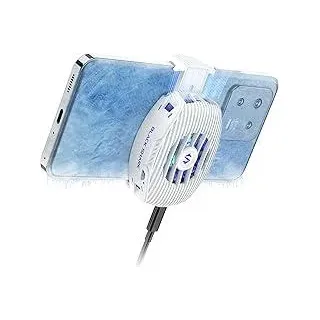 Black Shark FunCooler 5 NEO Handy Kühler für Gaming, Kabelgebundener Smartphone Kühler, Leicht, mit RGB-Beleuchtung, Phone Cooler für 68-85 mm iPhone-/Android-Geräte, Befestigungsschraube (Weiß)