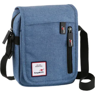 Umhängetasche KANGAROOS, Damen, Gr. B/H/T: 18cm x 23cm x 7cm, blau, Nylon, Taschen Umhängetasche, im praktischem Format