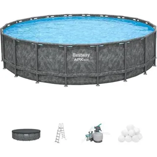 BESTWAY Aufstellpool-Set (Rohrform) - APX 365TM - 610 x 132 cm - Rund