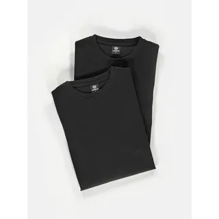 Lerros T-Shirt »LERROS Rundhals Doppelpack T-Shirt in Premium Baumwollqualität«, schwarz,