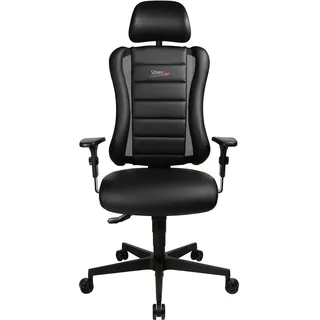 TOPSTAR Sitness Racer RS mit Armlehnen P4 mit Kopfstütze schwarz/schwarz