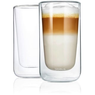 BLOMUS NERO Thermo-Latte Macchiatogläser, 2er Set, 63655,